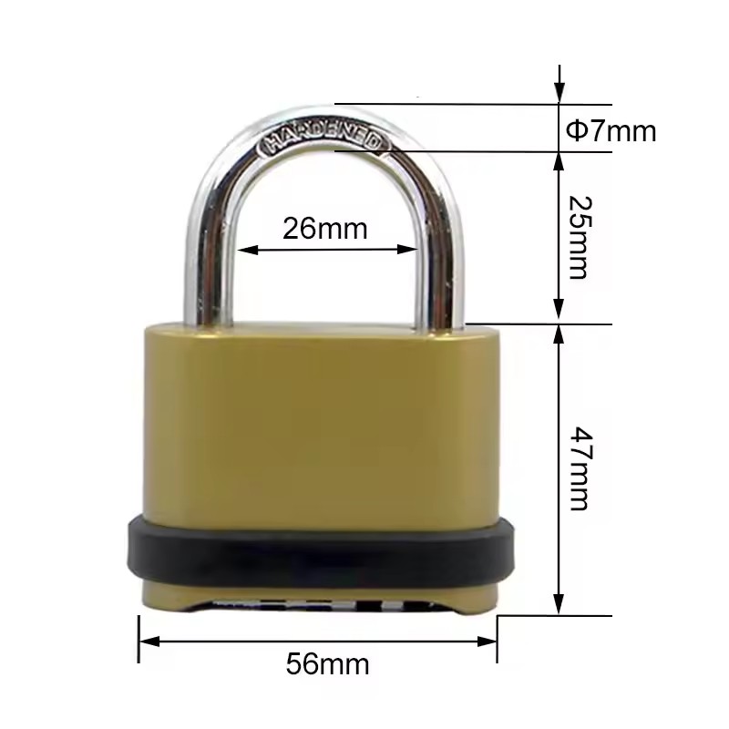 4-Digit Combination Zinc Alloy Padlock – Waterproof Security Lock