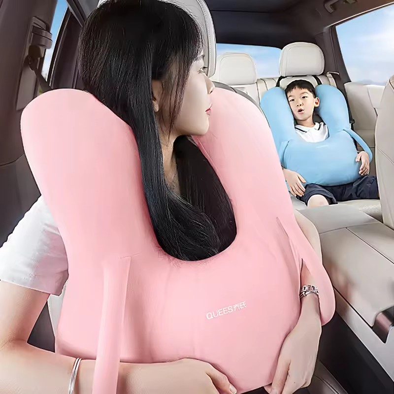 Children Sleep Headrest Pillow Nap Shoulder Belt Cushion Neck Cover Set Travel Accessories For Car Train Airplane Pillows