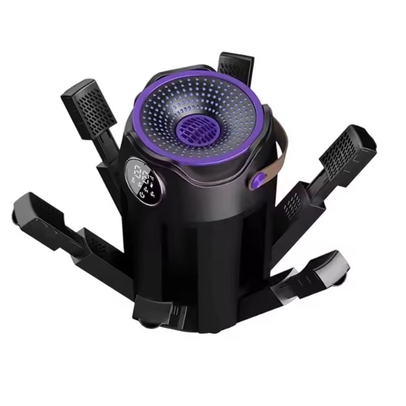A98I-Portable Compact Electric Shoe Dryer Foldable Design Fast Drying Function With Timer Adjustable Temperature