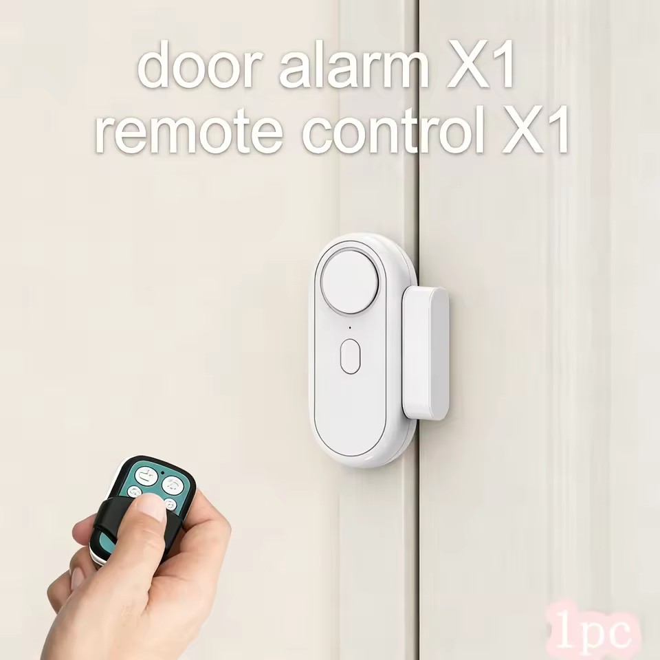 2-in-1 Door & Window Alarm – 120dB Vibration & Open Sensor with Remote Control