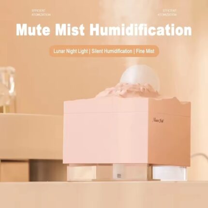 LED Moon Humidifier – Cool Mist Aroma Night Light