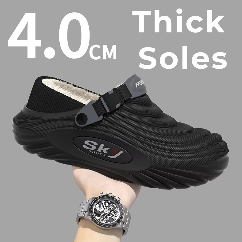 Women’s Warm Plush Waterproof EVA Winter Slippers