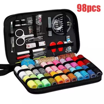 98-Piece Sewing Kit – Complete DIY Embroidery & Stitching Set