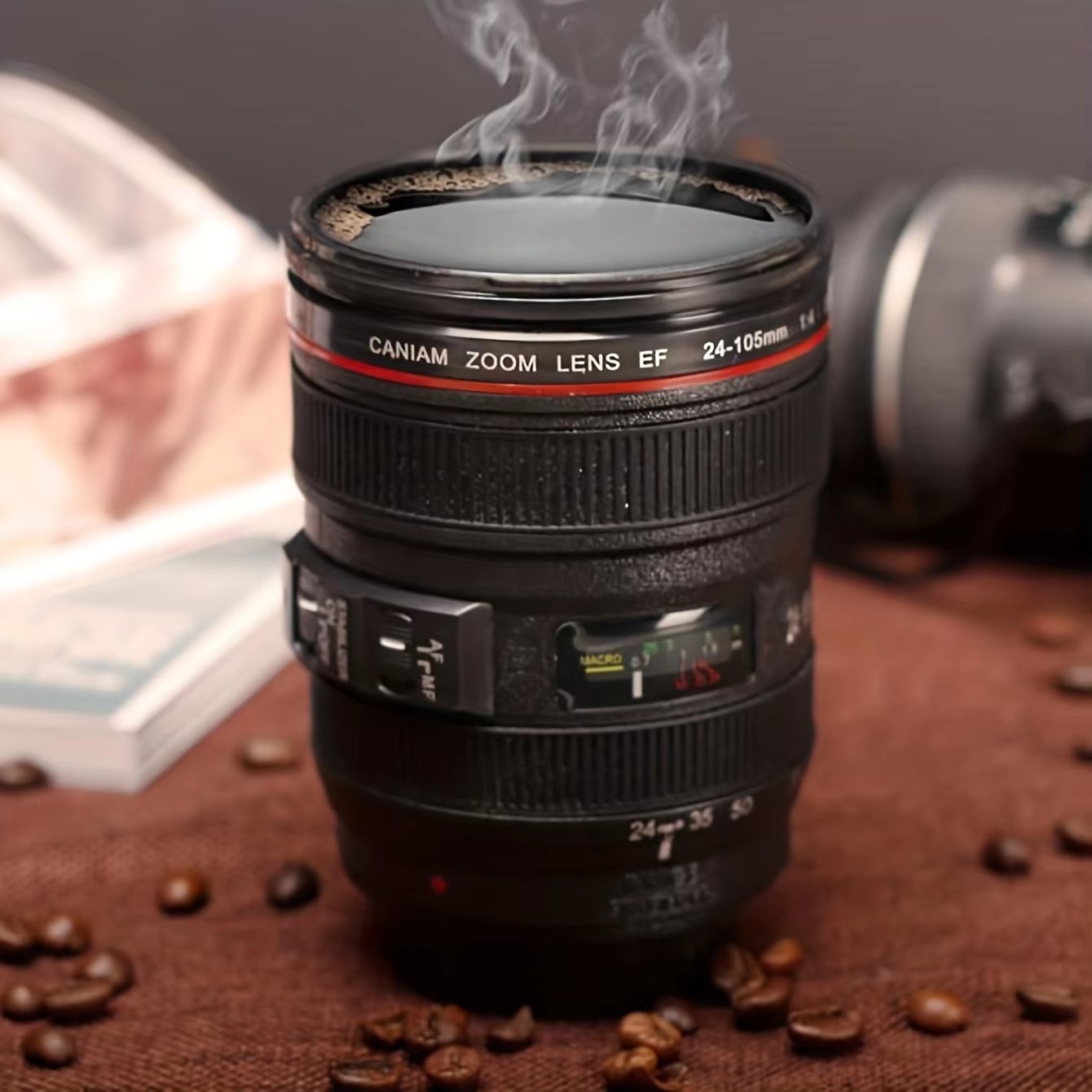 1pc-Camera lens coffee cup, fun photography lens cup, great gift for photographers, household items, friends