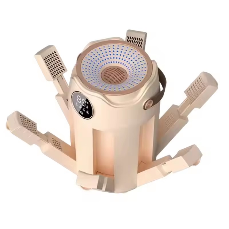 A98I-Portable Compact Electric Shoe Dryer Foldable Design Fast Drying Function With Timer Adjustable Temperature