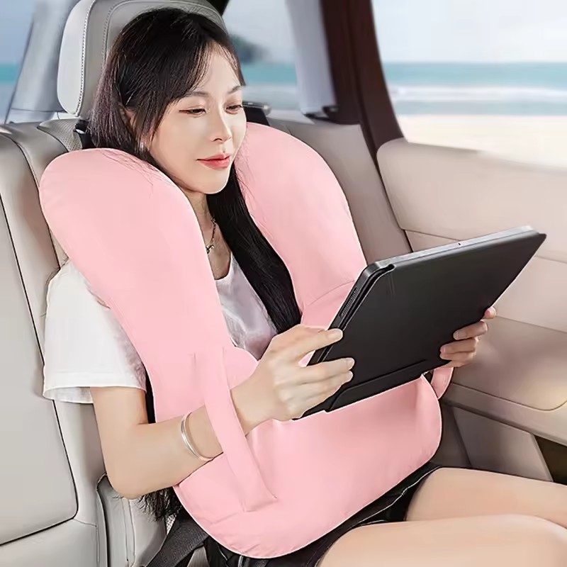 Children Sleep Headrest Pillow Nap Shoulder Belt Cushion Neck Cover Set Travel Accessories For Car Train Airplane Pillows
