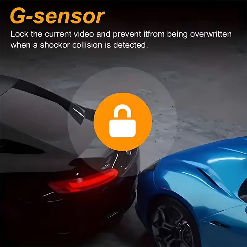 1080P Car DVR Dash Camera with 720P Rear Camera – 140° Wide Angle