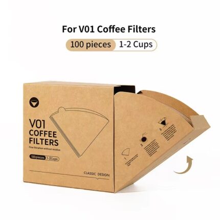 Unbleached Natural Paper Cone Coffee Filters – Pour Over & Drip Coffee Maker
