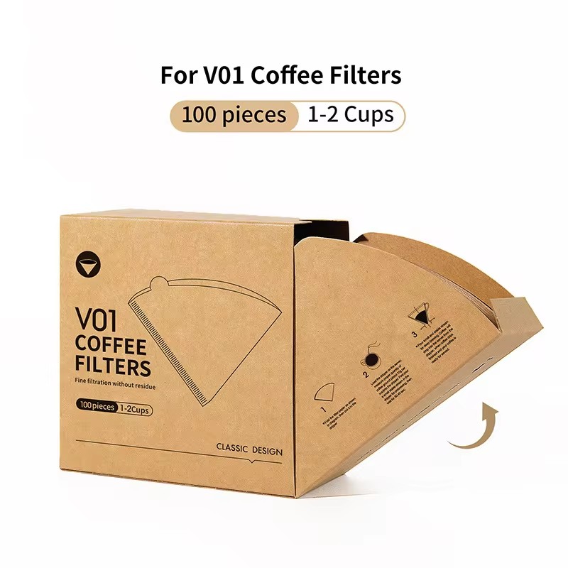 Unbleached Natural Paper Cone Coffee Filters – Pour Over & Drip Coffee Maker