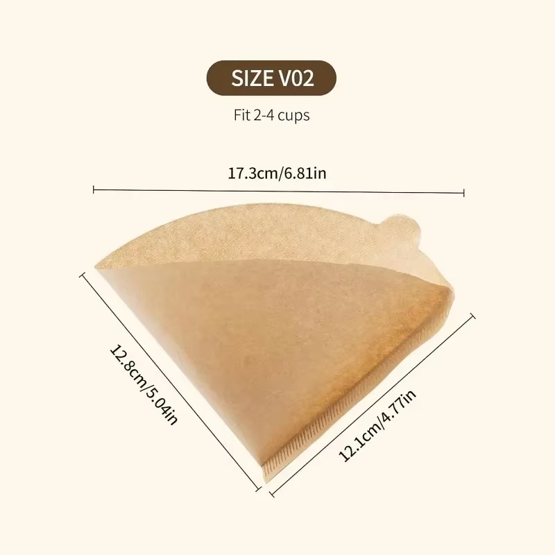 Unbleached Natural Paper Cone Coffee Filters – Pour Over & Drip Coffee Maker