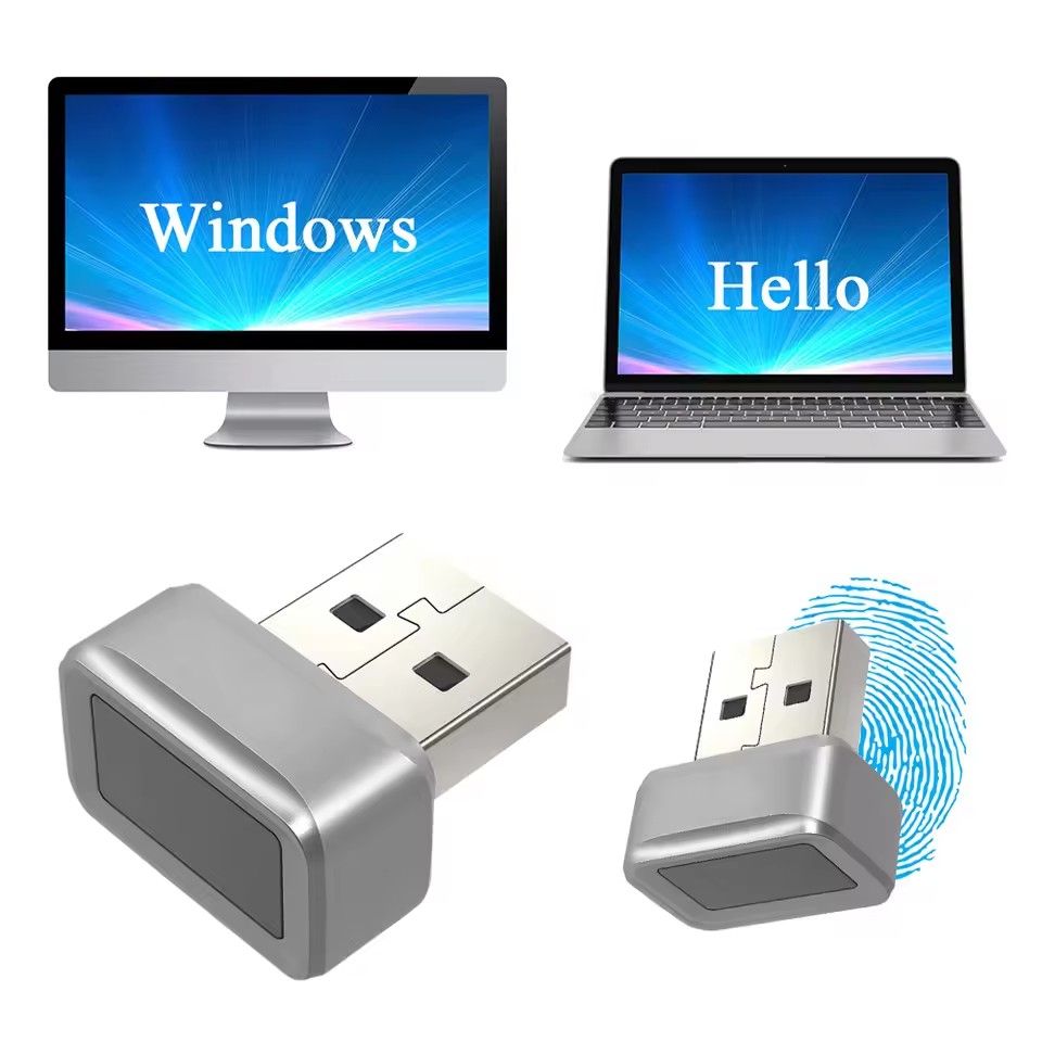 Mini USB Fingerprint Reader – FIDO U2F & Windows Hello Security Key
