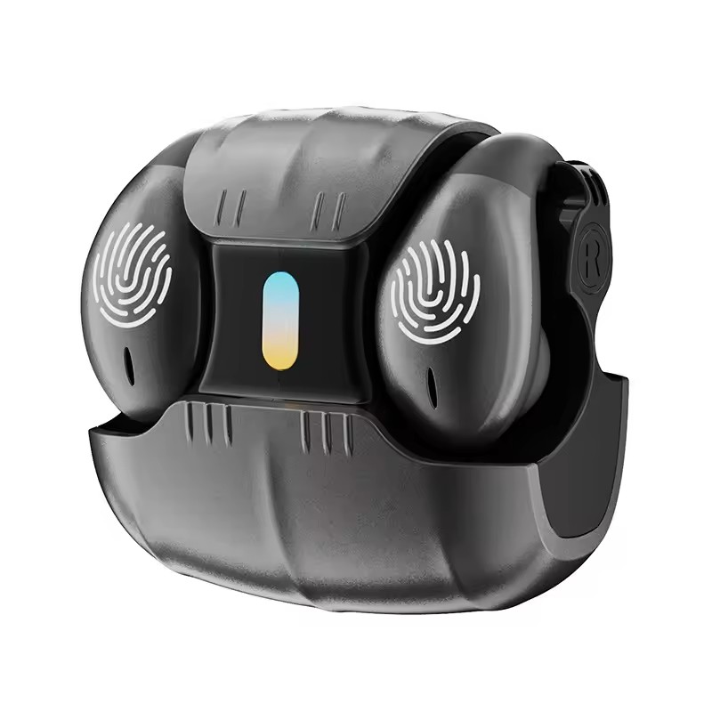 Type-C Bone Conduction Open Ear Clip Wireless Bluetooth5.3 Headphones LED Breathing Light Noise Canceling Earbuds for Music