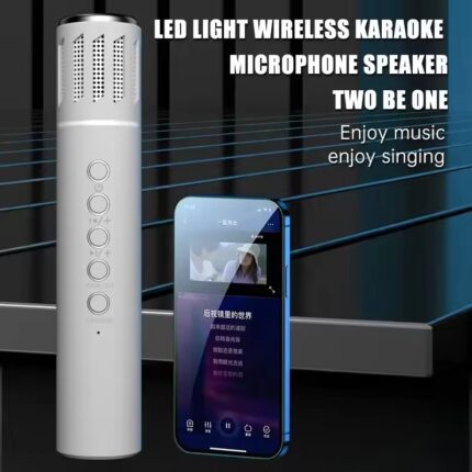 2-in-1 Wireless Karaoke Microphone – Bluetooth Speaker