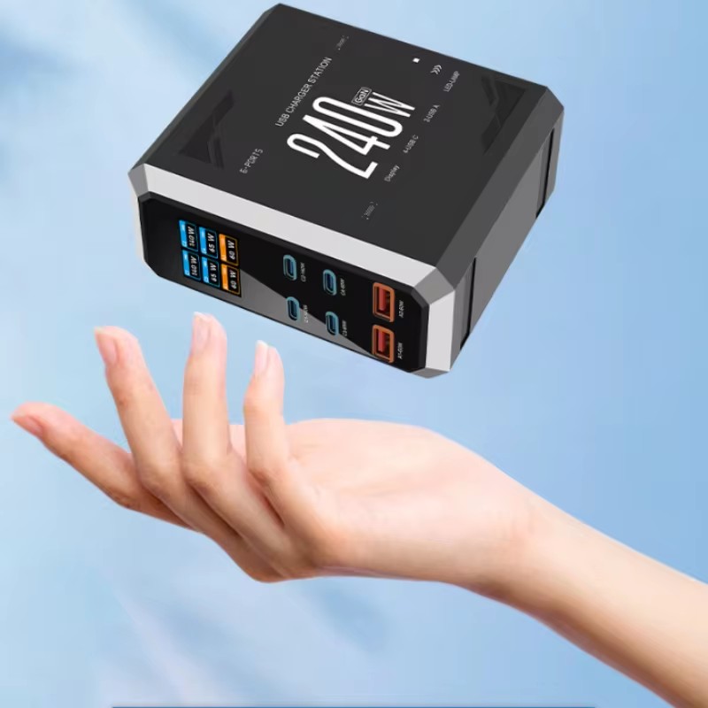 240W USB-C Charging Station – 6-Port Fast Charger