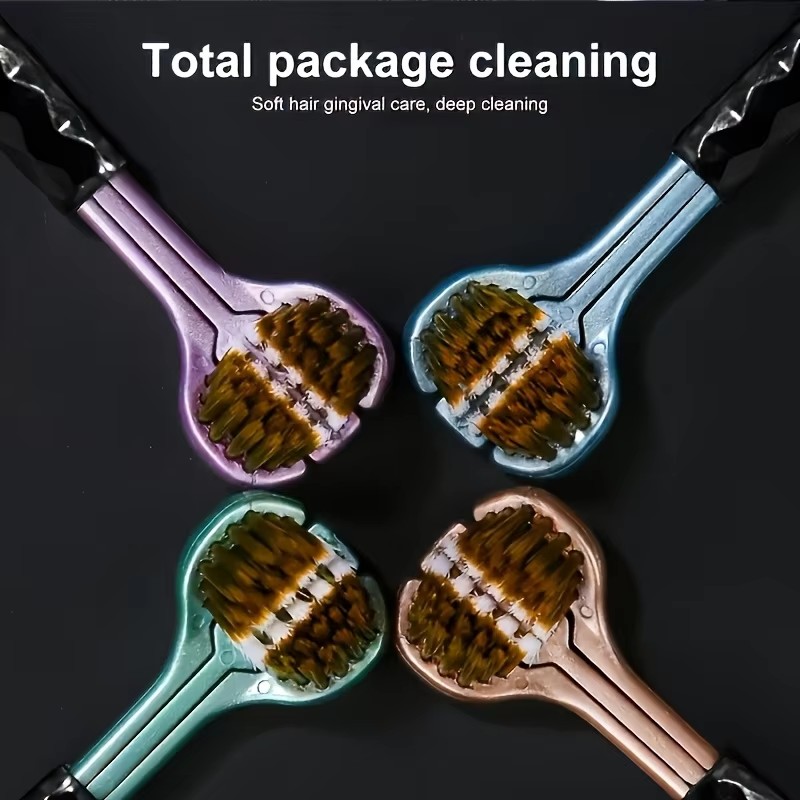 4pcs Ergonomic Manual Toothbrush Set