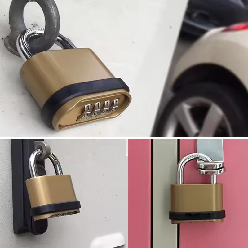 4-Digit Combination Zinc Alloy Padlock – Waterproof Security Lock