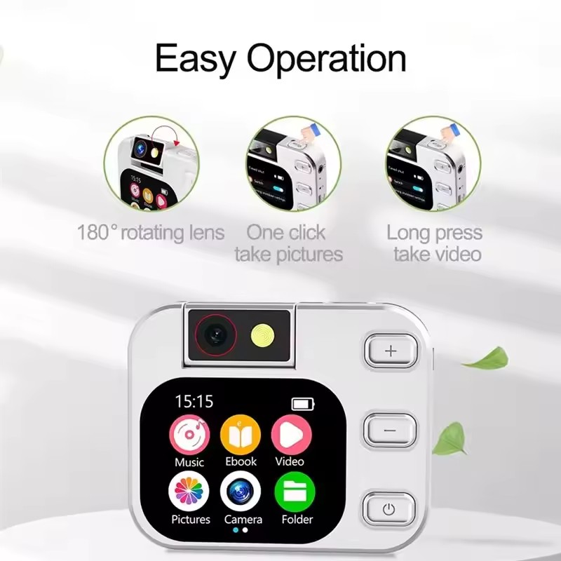 2.01" Touch Screen MP3 MP4 Player with Camera – Type-C Music & Video Player