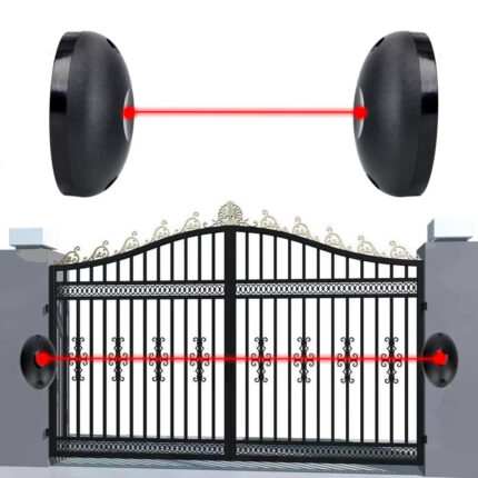 Single Beam Infrared Barrier Sensor – External Positioning Alarm for Gates, Doors & Windows