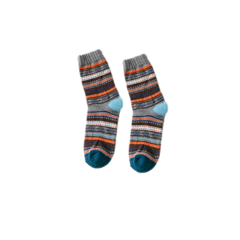 5 Pairs Men’s Thick Warm Wool Mid-Calf Socks