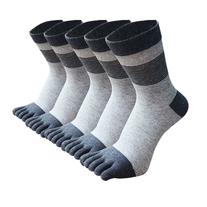 5 Pairs Men’s Five Finger Toe Socks