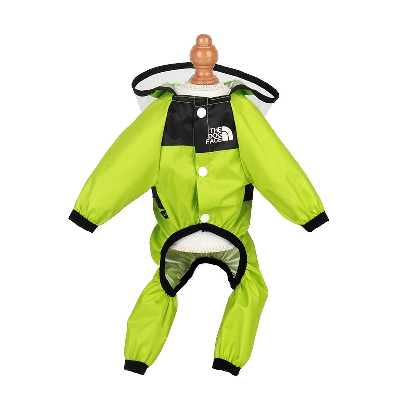 Waterproof Hooded Dog Raincoat – Reflective Full-Body Pet Rain Jacket for Small to Large Dogs