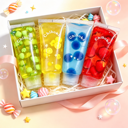 Fruit Gel Tube Squishy – Colorful Bead-Filled Sensory Fidget Toy