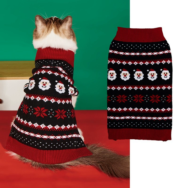 Christmas Dog Sweater – Warm Knitted Holiday Pet Jumper