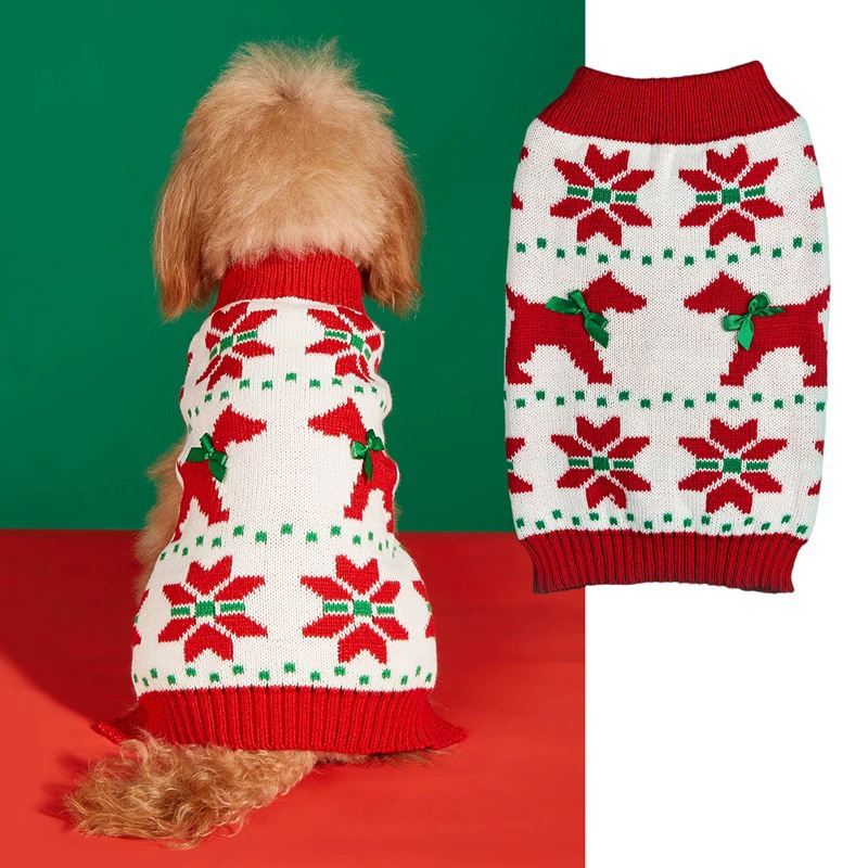 Christmas Dog Sweater – Warm Knitted Holiday Pet Jumper