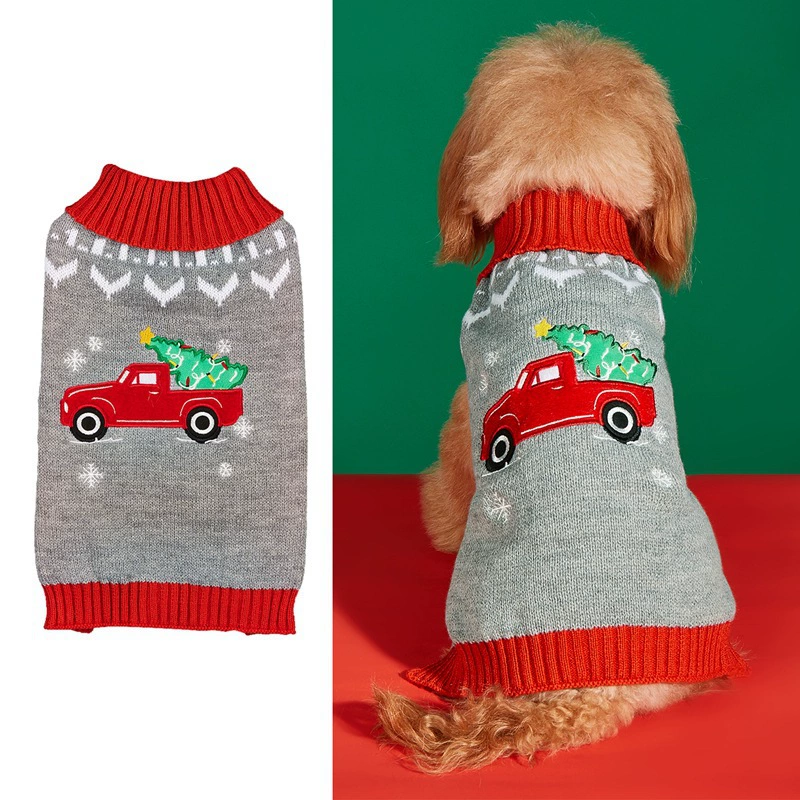 Christmas Dog Sweater – Warm Knitted Holiday Pet Jumper