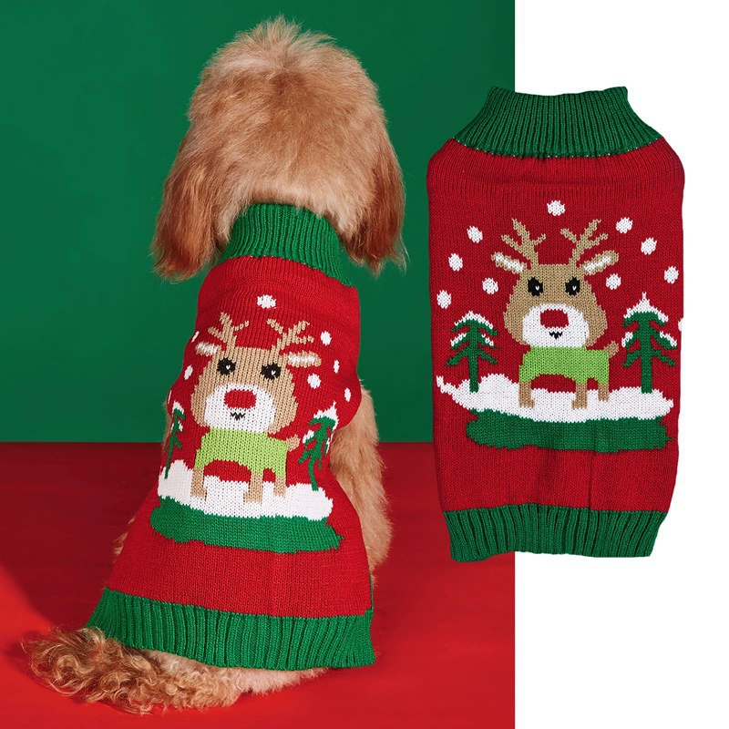 Christmas Dog Sweater – Warm Knitted Holiday Pet Jumper