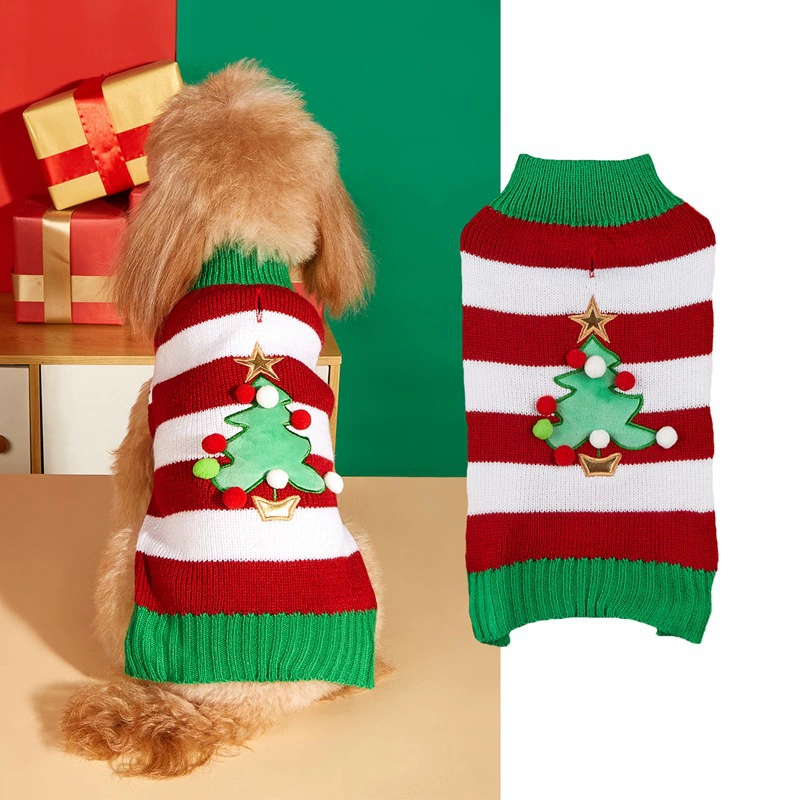 Christmas Dog Sweater – Warm Knitted Holiday Pet Jumper