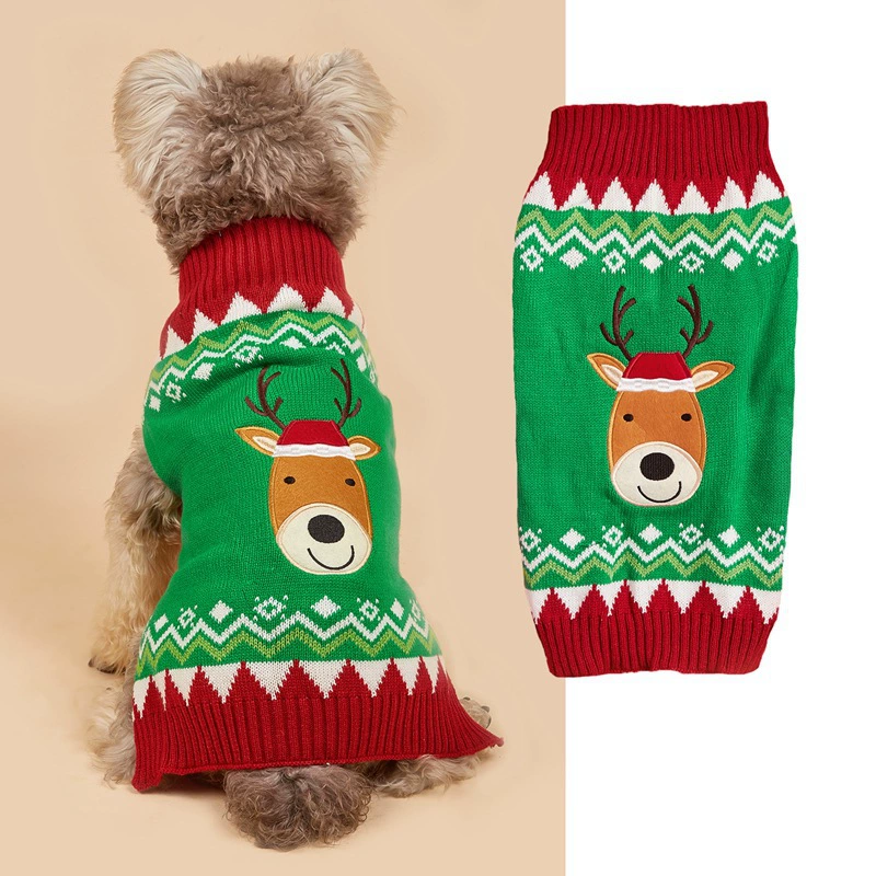 Christmas Dog Sweater – Warm Knitted Holiday Pet Jumper