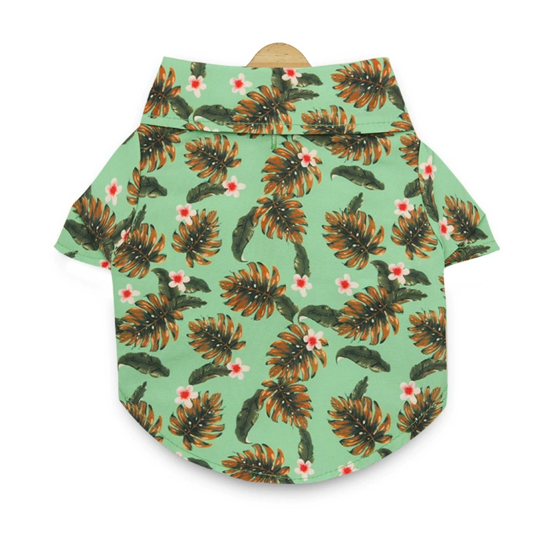 Floral Pet Hawaiian Shirt for Dogs & Cats – Lightweight Summer Outfit
