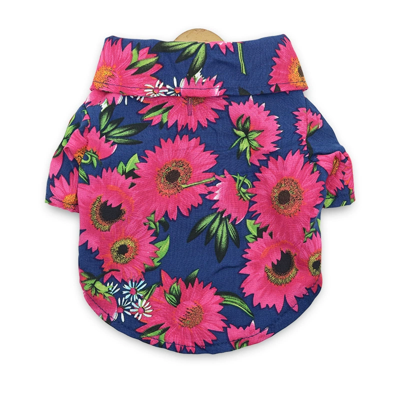 Floral Pet Hawaiian Shirt for Dogs & Cats – Lightweight Summer Outfit