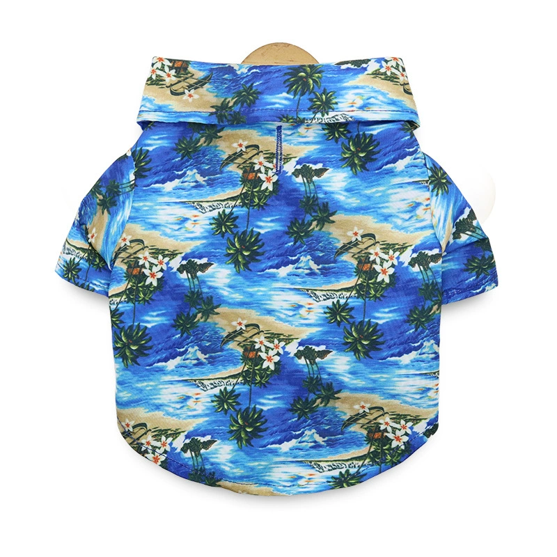 Floral Pet Hawaiian Shirt for Dogs & Cats – Lightweight Summer Outfit