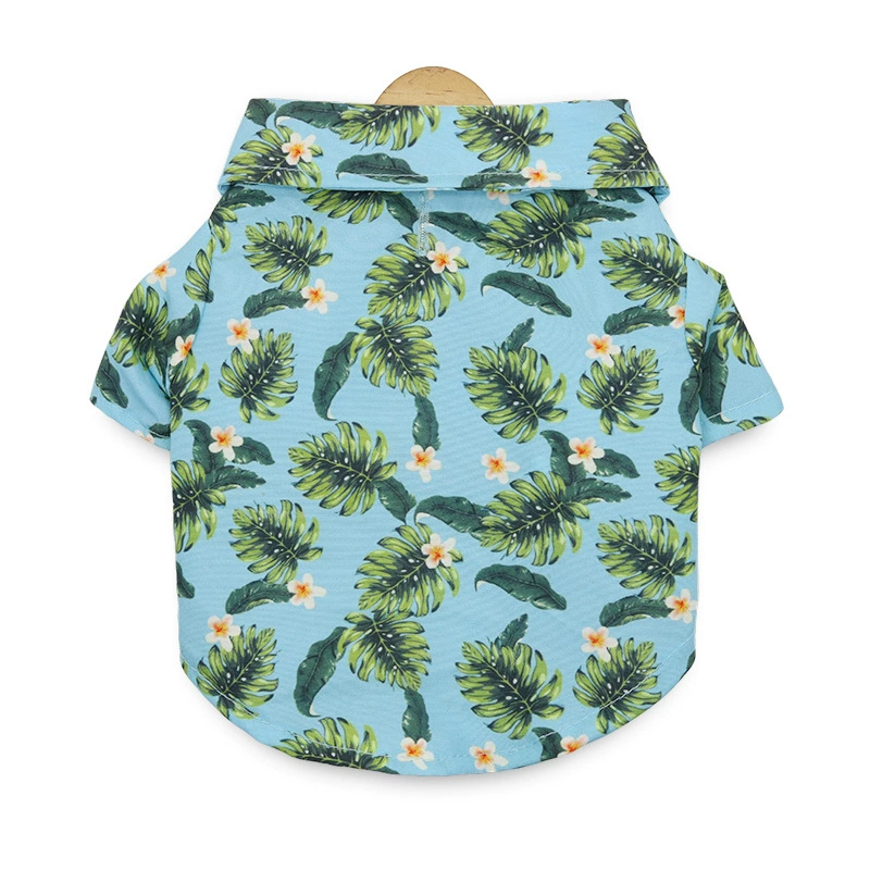 Floral Pet Hawaiian Shirt for Dogs & Cats – Lightweight Summer Outfit