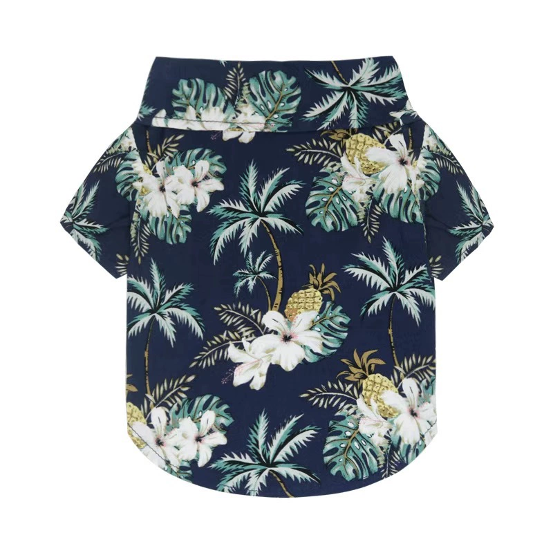 Floral Pet Hawaiian Shirt for Dogs & Cats – Lightweight Summer Outfit