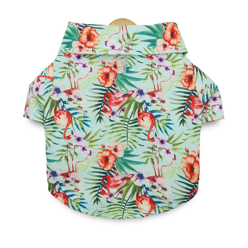 Floral Pet Hawaiian Shirt for Dogs & Cats – Lightweight Summer Outfit