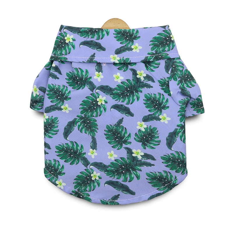 Floral Pet Hawaiian Shirt for Dogs & Cats – Lightweight Summer Outfit