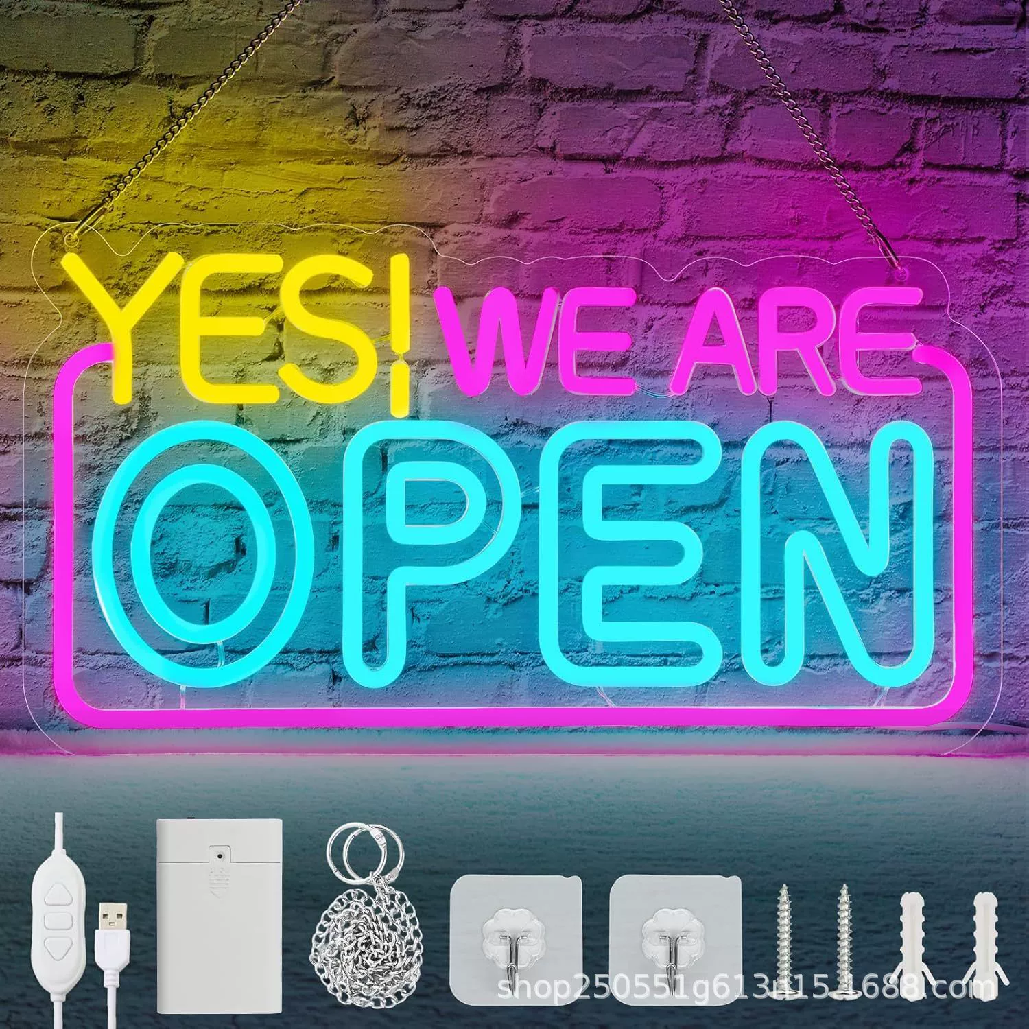 LED Sign – Colorful Neon-Style Business Display - Image 13