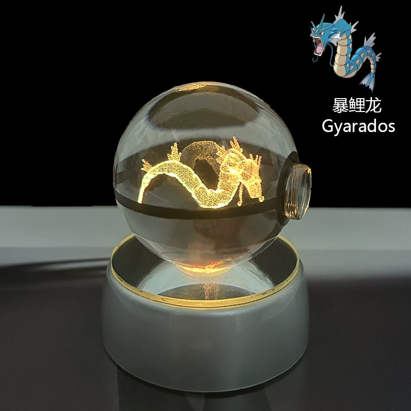 Pokémon Crystal Ball 3D Night Light Lamp