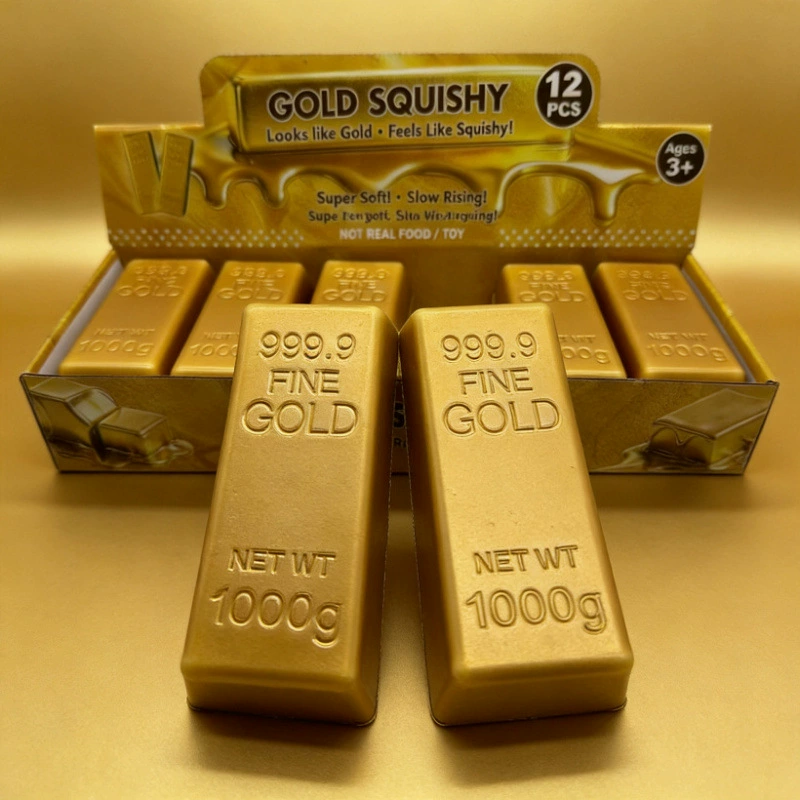 Gold Bar Squishy Stress Relief Toy