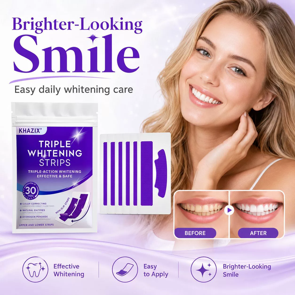 14-Piece Teeth Whitening Strips – At-Home Bright Smile Care