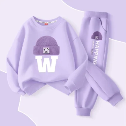 Girls’ Rabbit Sweatshirt & Jogger Pants Set