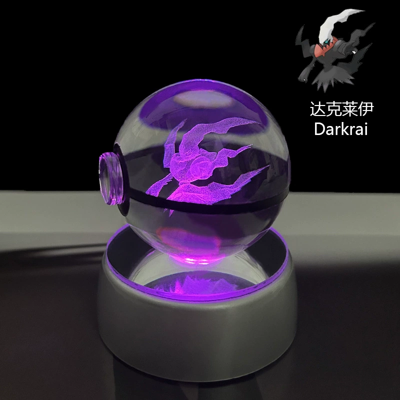 Pokémon Crystal Ball 3D Night Light Lamp