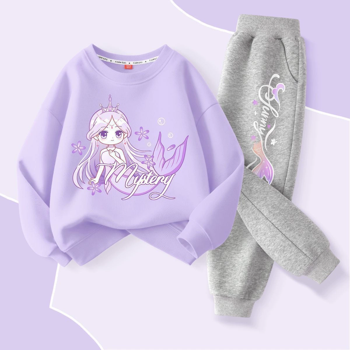 Girls’ Rabbit Sweatshirt & Jogger Pants Set