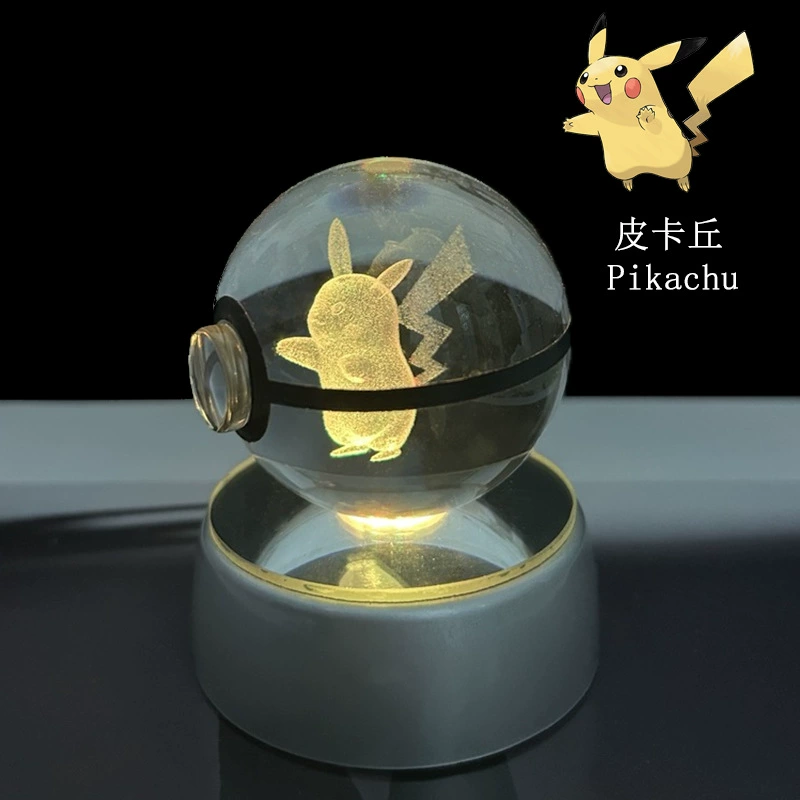 Pokémon Crystal Ball 3D Night Light Lamp