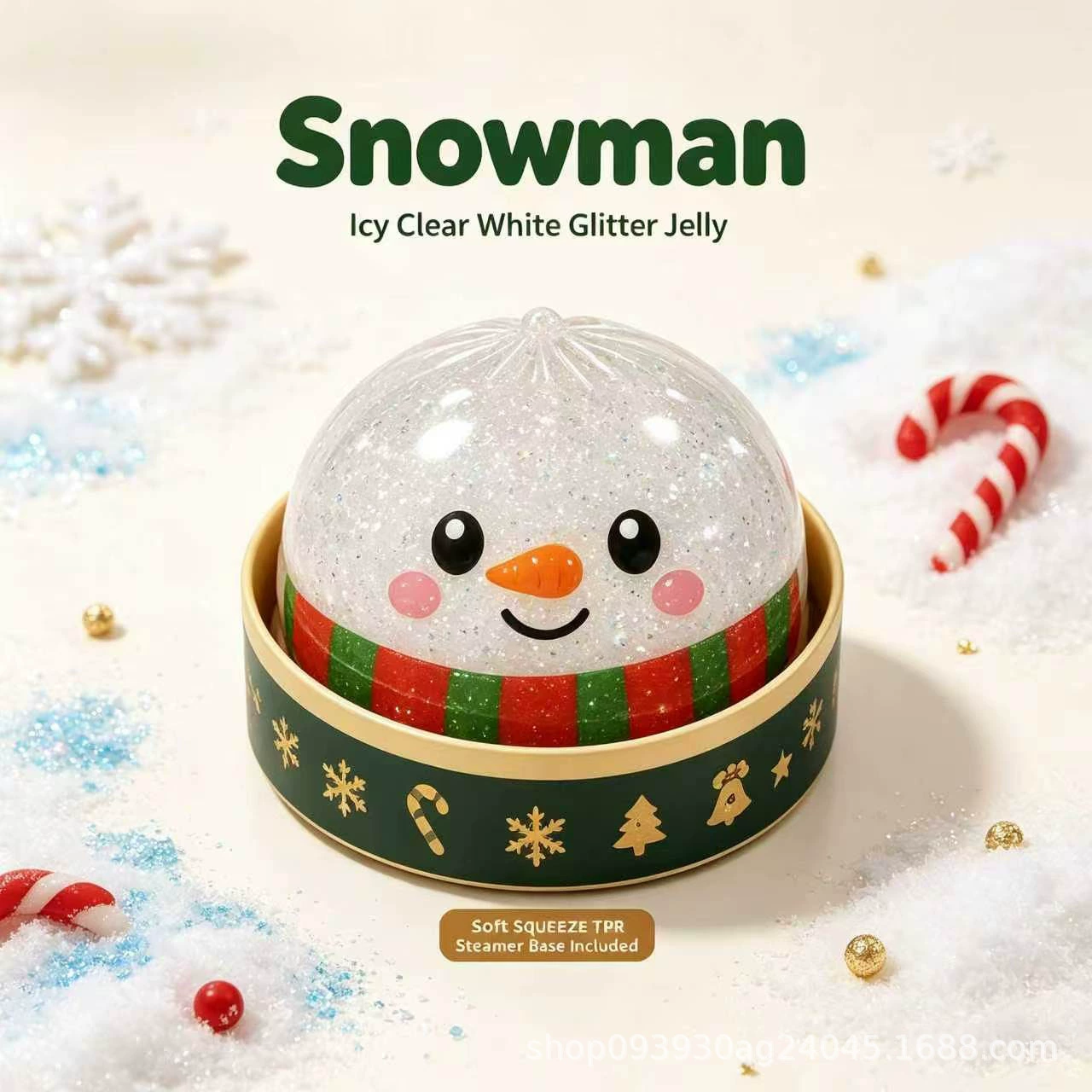 Christmas Character Squishy Blind Box – Glitter Jelly Sensory Toy