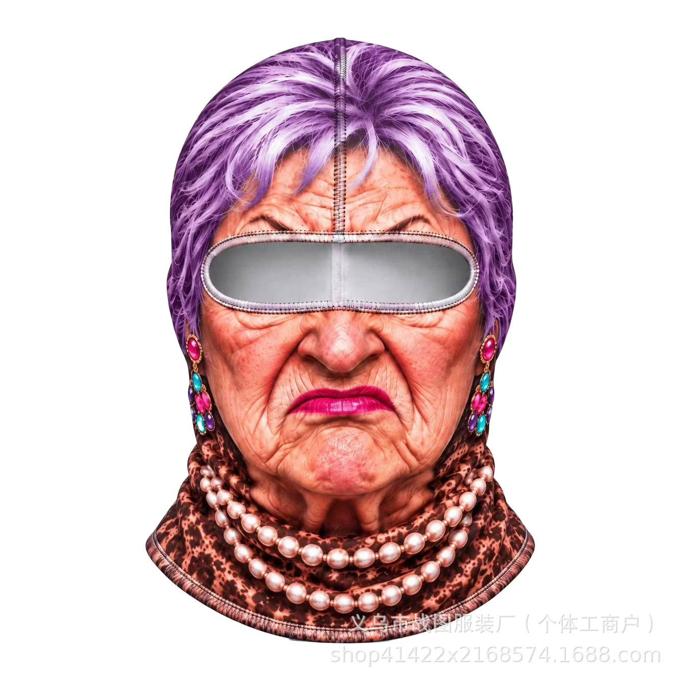 Funny 3D Face Balaclava – Full Face Ski & Motorcycle Mask
