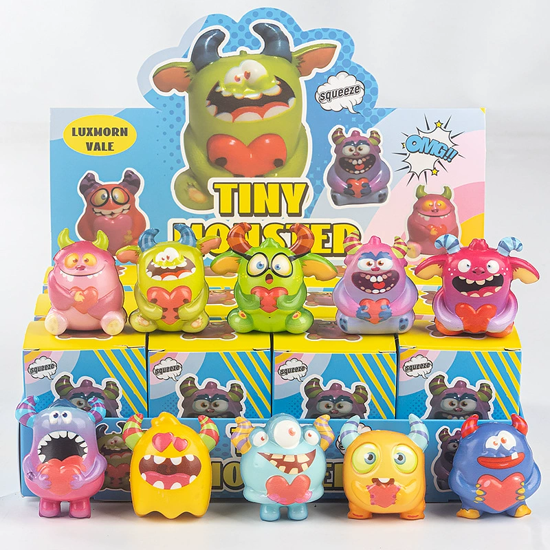 A colorful mystery squishy that combines adorable animal characters with fun donut-inspired designs for satisfying sensory play.